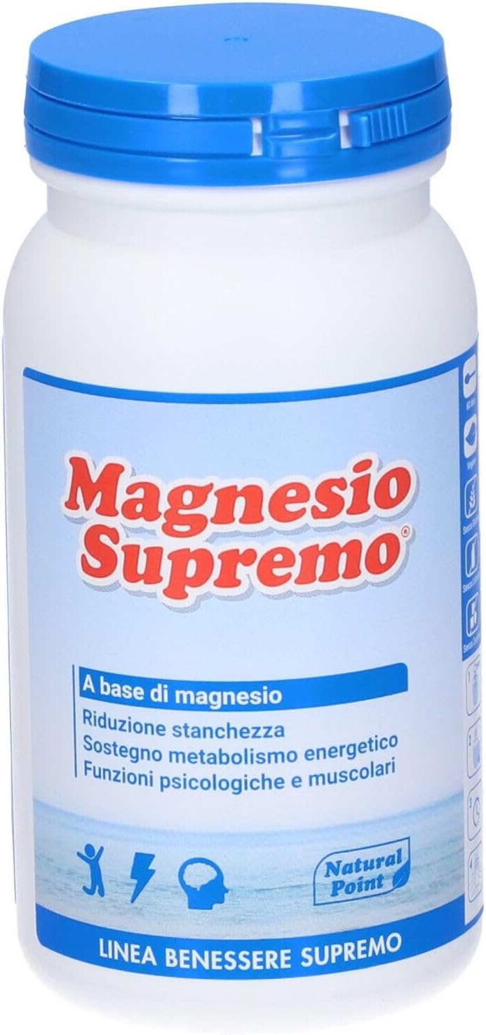Magnesium Supremo Poeder, 150 g, Kristal, Vegetarisch Magnesium Supremo Poeder, 150 g, Kristal, Vegetarisch