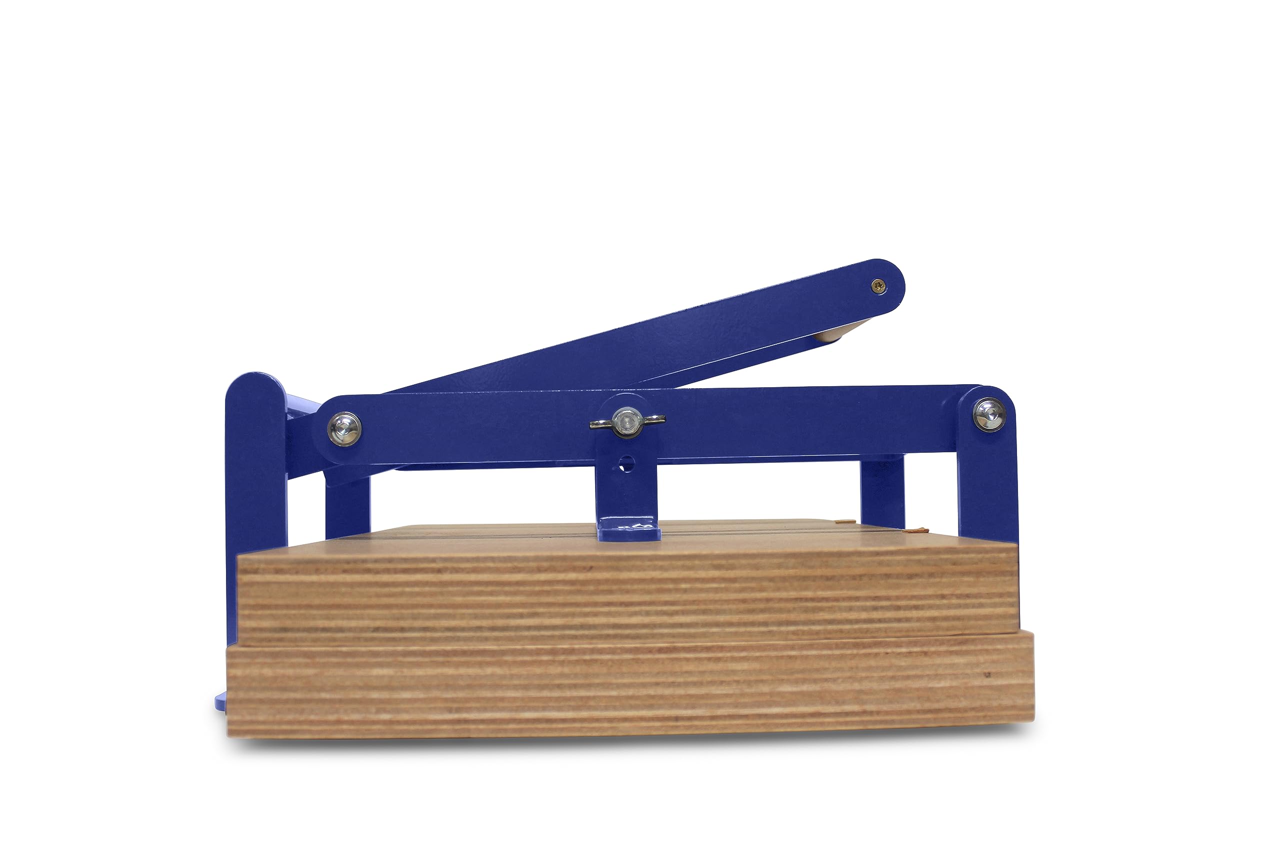 Woodzilla Lino Press, 11.75" x 16.5" (A3) - Foldable Printing Press with Anti-Skid Base - Made in Netherlands, Blue