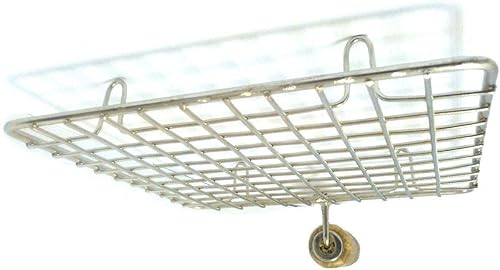 Miniatura 6 de Asador de alambre de acero inoxidable, Papad Jali, parrilla de asado de red Chapati Toast Mango redondo de madera (7.5 pulgadas)