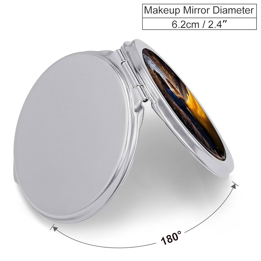 Amazon.co.jp: メイクミラー 美女と野獣 化粧ミラー 化粧鏡 手鏡