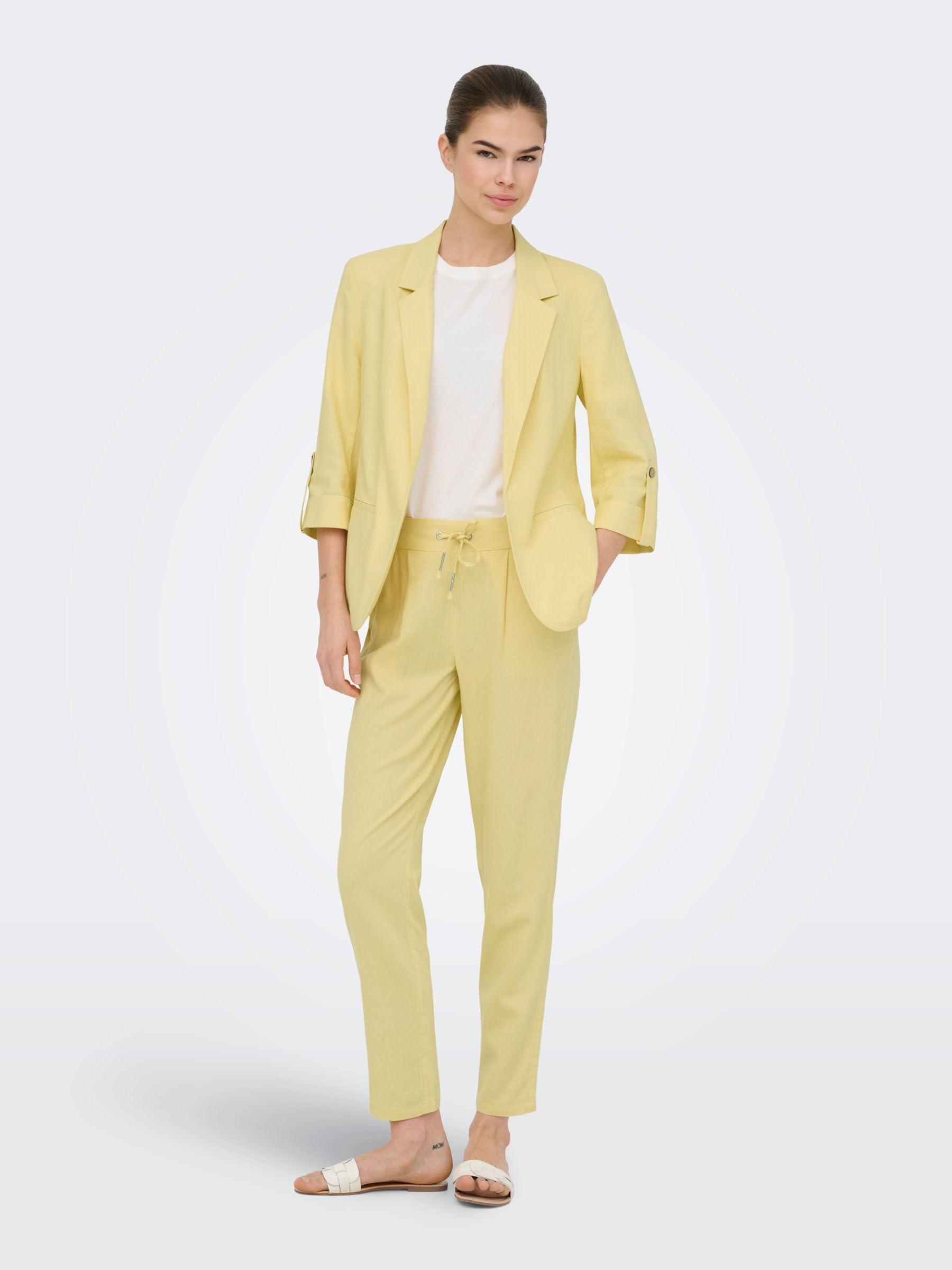 ONLY Female Hose ONLGOA-POPTRASH Komfort Fit Leinen Hose