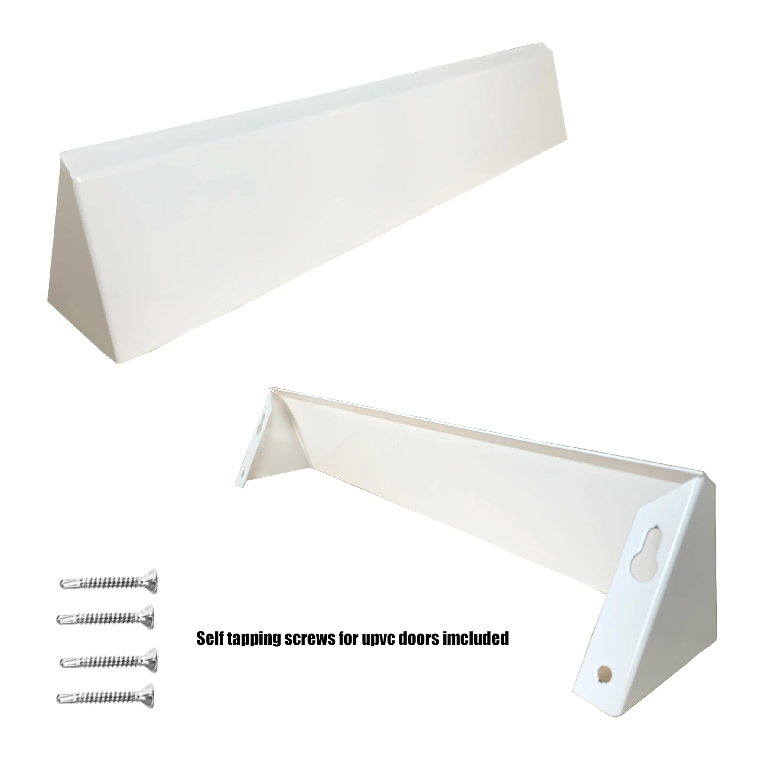 Home Secure™ - Visiera per cassetta postale, protezione per porta e privacy, colore: bianco