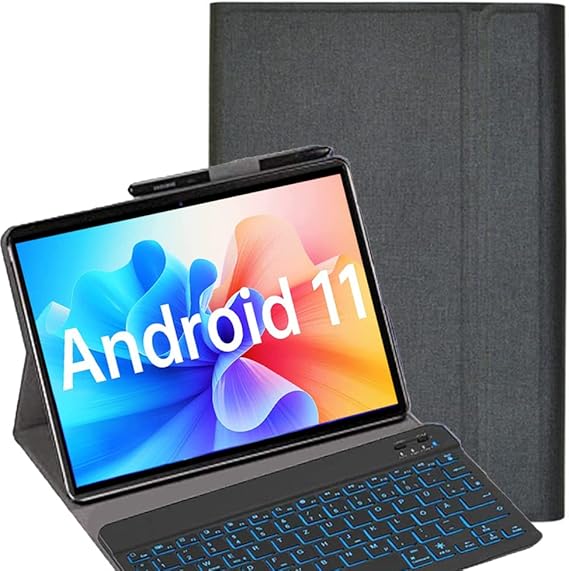 Custodia Tastiera Per Lenovo Tab Plus 11.5 Pollici 2024 - Layout Italiano QWERTY Con Pellicola Protettiva 9H - Foto 2