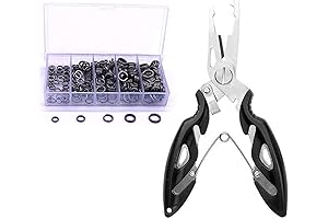 250pcs Heavy Duty Small Stainless Steel Split Rings and Fishing Pliers to...