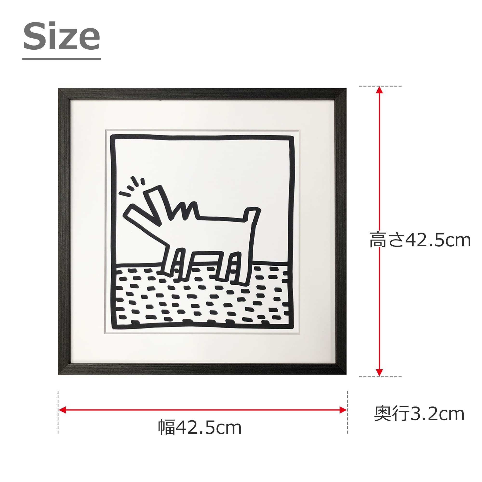 Keith Haring 立体額縁 Keith Haring (1958-1990), Untitled, 1984, (pyramid with UFOs