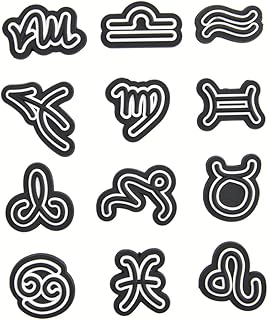 Zodiac Sign Shoe Charms Personalized Zodiac Symbol Shoes Pins Pisces Taurus Leo Cancer Shoe Decoration Accessories For Kids Women Men