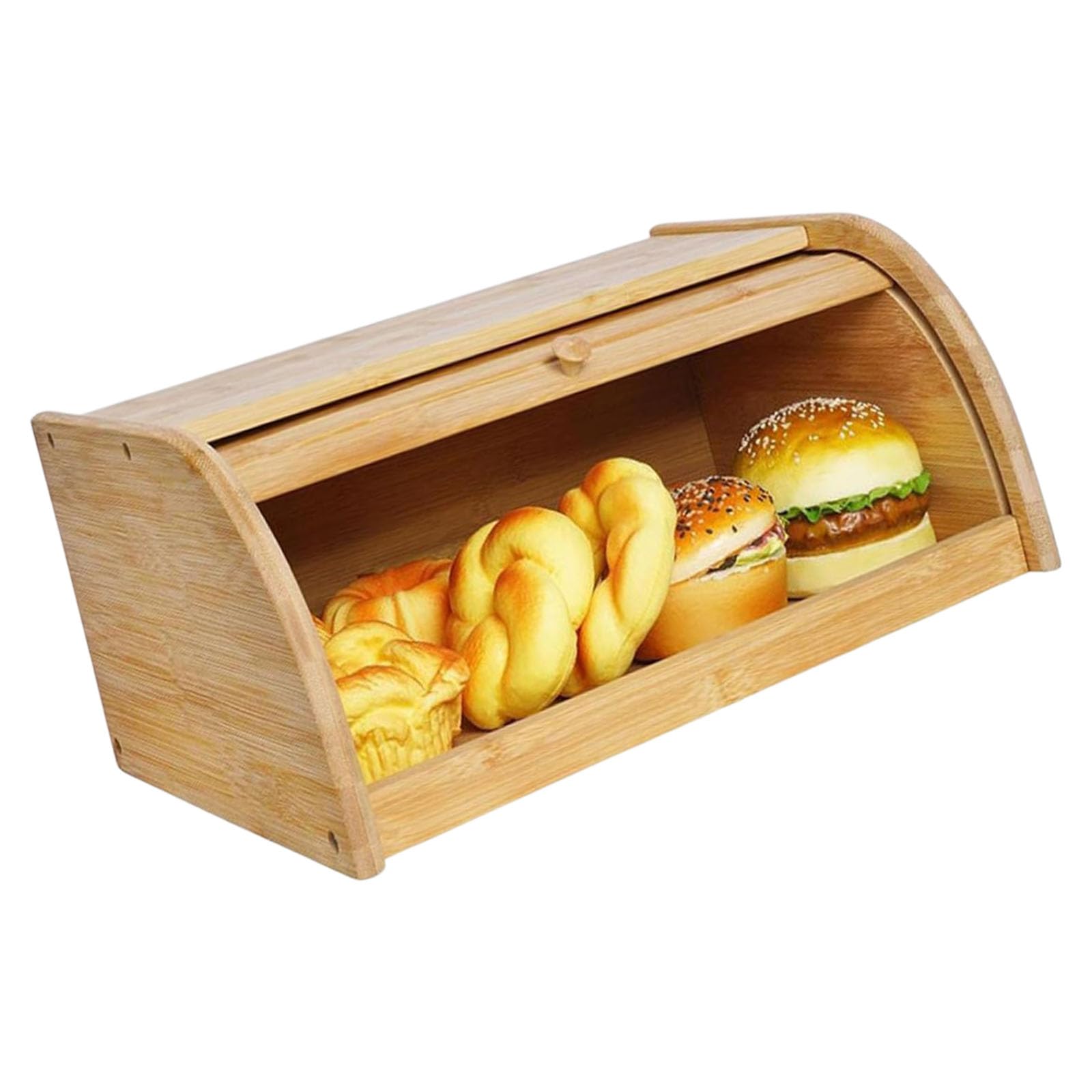 Kaeltsyn Handcrafted Wooden Loaf Preserver in Traditional Design for Home and Commercial Use Stylish Bread Storage