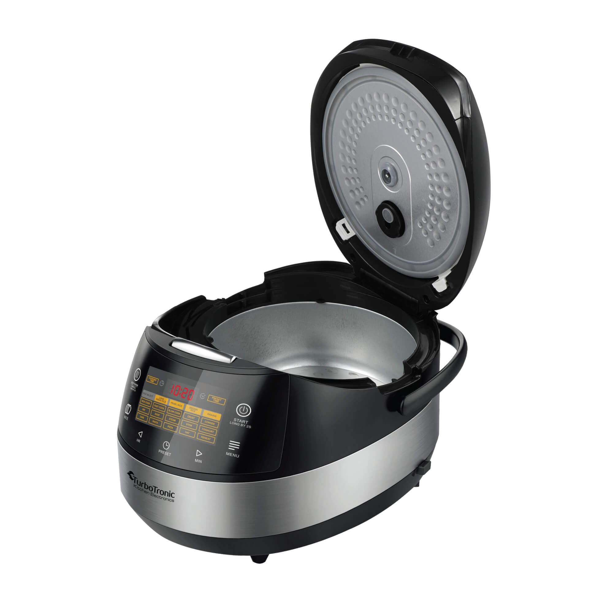 TurboTronic TT-DMC22 Multikocher | 5L Kapazität | 15 Programme | 860W Elektrischer Schon- und Dampfgarer & Reiskocher | Automatische Warmhaltefunktion | Multivarka | Digitale Kochmaschine
