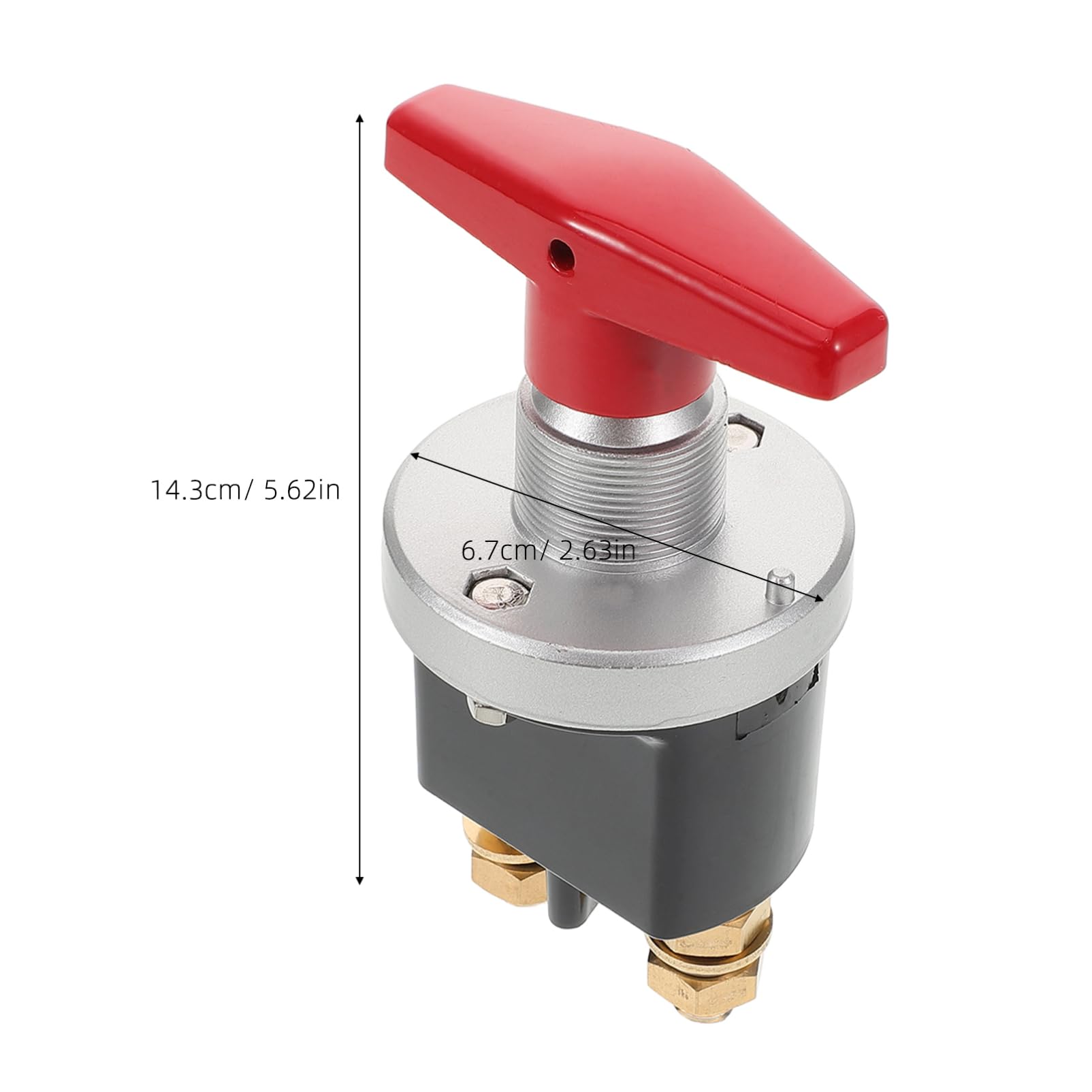 FUNOMOCYA Battery Disconnect Switch with Handle Power Cut Off Tool for Car Truck Rv Marine Boat and Yacht Durable and Waterproof Switch