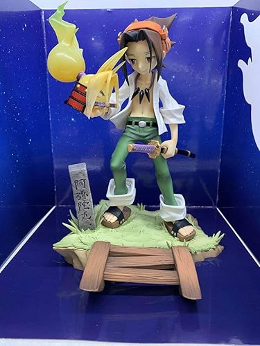 Miniatura 4 de Figura de acción de anime de anime Shaman KingYOH Asakura, figura de PVC, colección de muñecas, estatua coleccionable, escena de combate, juguete de