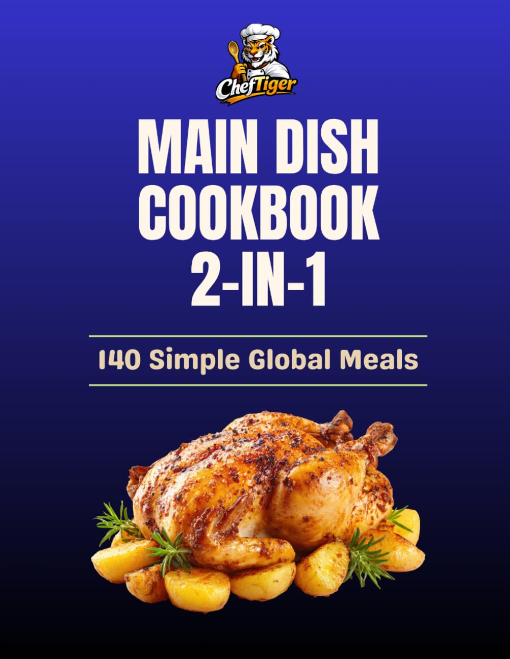 World Dinner Kitchen Collection: 2 Books in 1: 140 Simple Global Meals for Everyday Cooking (ChefTiger Main Dish Collection)