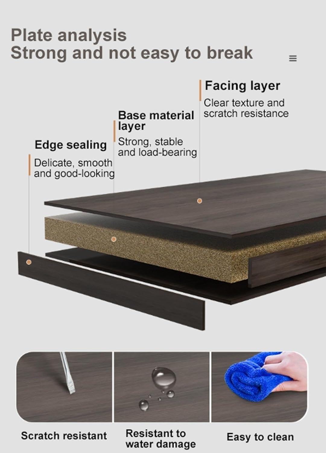Generico Comodino, Comodino Comodino Pensile sospeso Mobiletto pensile sospeso Scaffale portaoggetti a Parete Comodino Galleggiante Adatto for Camera da Letto Soggiorno Salone
