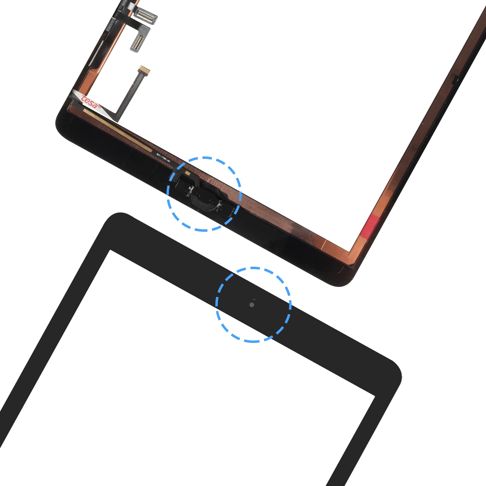 Touch Screen Per IPad 5 2017 A1822/A1823 - Digitizer Con Pulsante Home - Nero - Kit Sostituzione - Foto 4