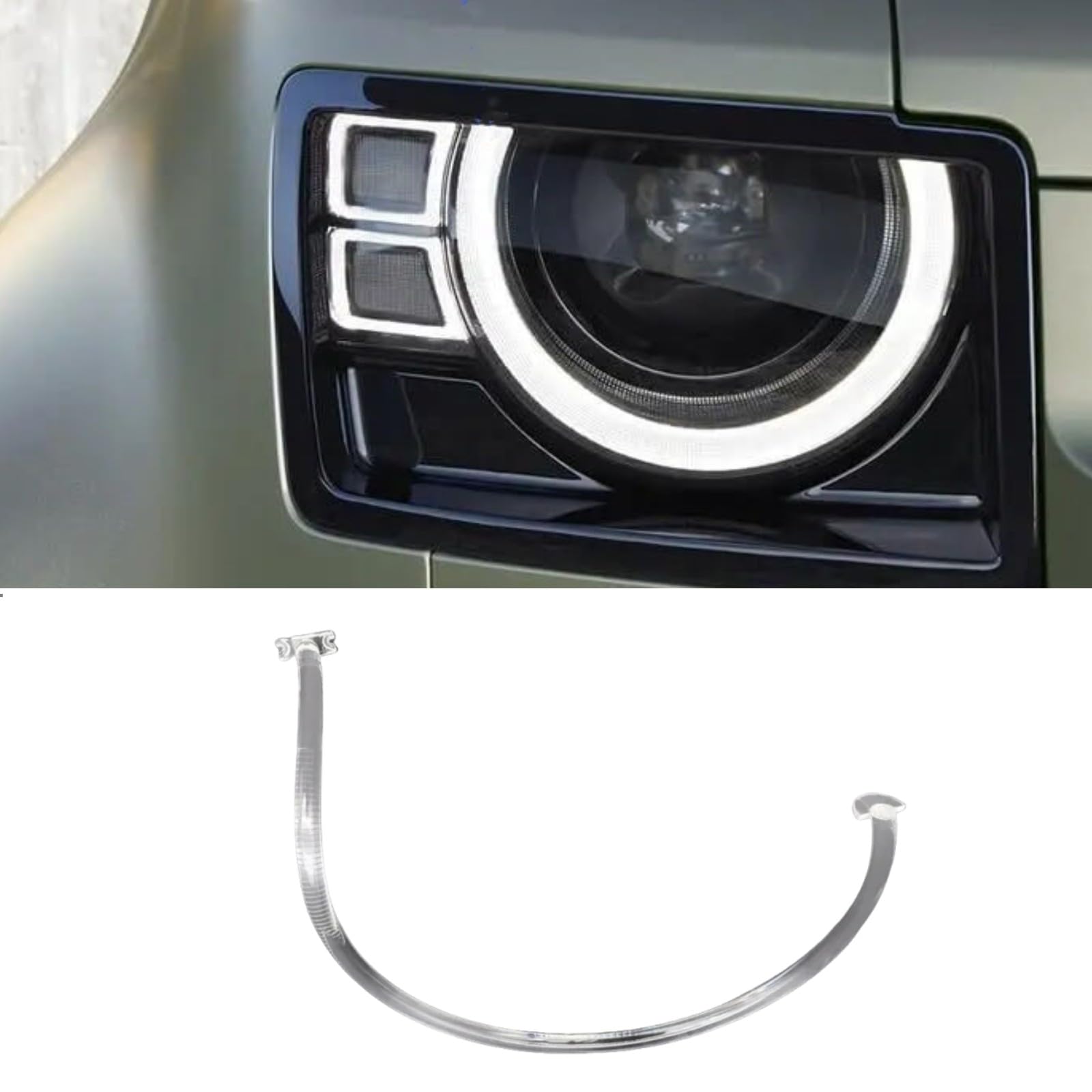 Generic New White LED Tube For 2020 2021 2022 Land Rover Defender Daytime Running Light DRL, Front Headlight LED Daytime Running Light DRL Guide Stripe CML-G5M3 5120-1 UBL3036 (Right Tube)