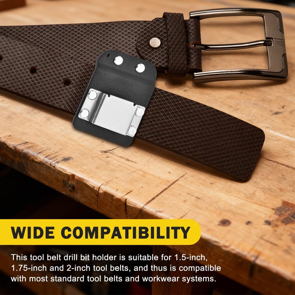 Drill Holder Clip for Tool Belt,Tape Measure Holder for Belt,Quick Grab/Hang Eletric Drill Clip on Belts,Holster Tool Belts Clips for Impact Driver Cordless Drills Nailer