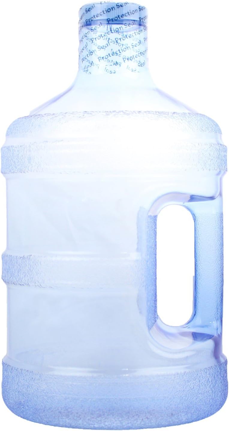 H8O® 1 Gallon Round BPA Free Water Bottle with 48mm Cap (Natural Blue)