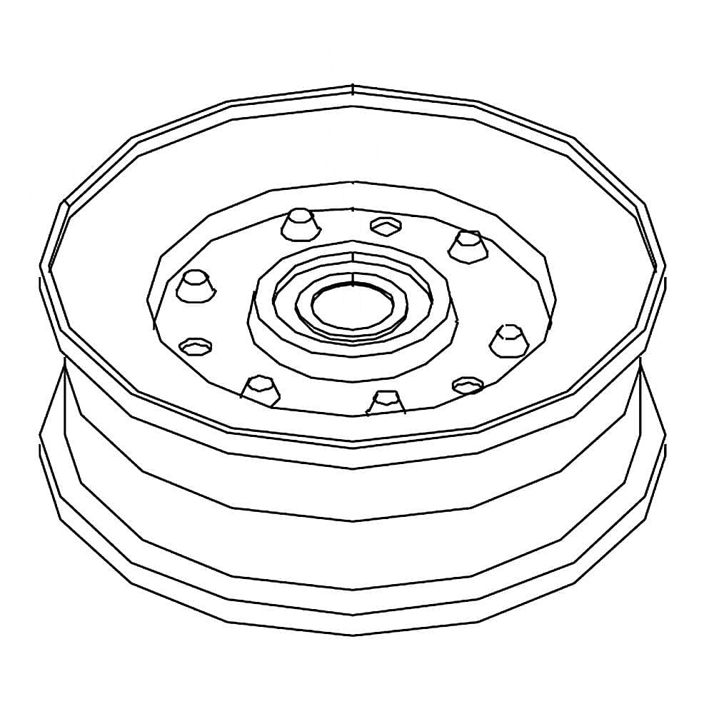 Poulie de renvoi 539103258 pour réparer le système de coupe Husqvarna et Poulan Hop