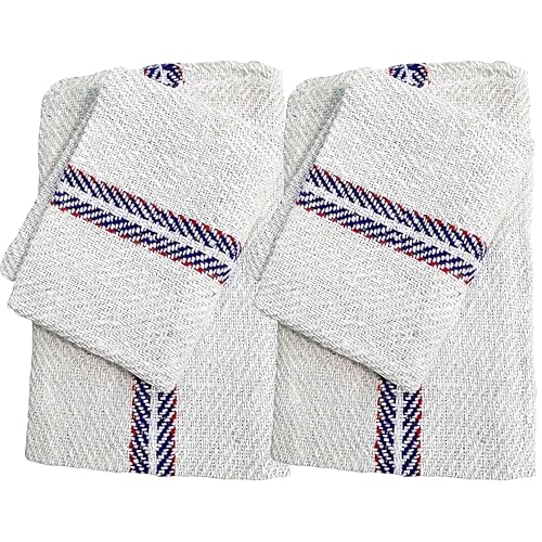 Hashcart Cotton Cleaning Clothes for House Floor Kitchen Tiles - Washable Reusable Large Floor Cloth for Office, Bathrooms [ Pack of 2 ] 24" x 24"