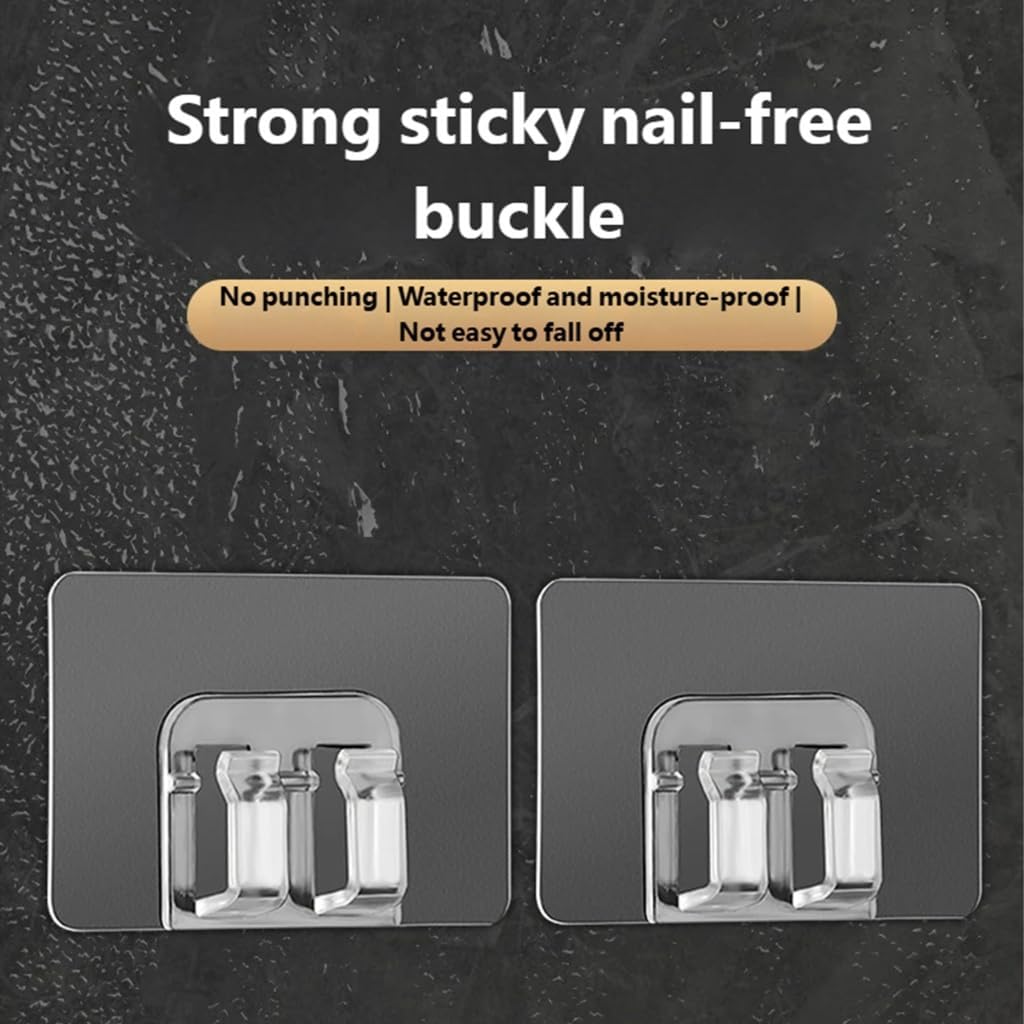 Pack of 100 Outdoor Adhesive Clip Hooks for Light Strings Weatherproof Hangers