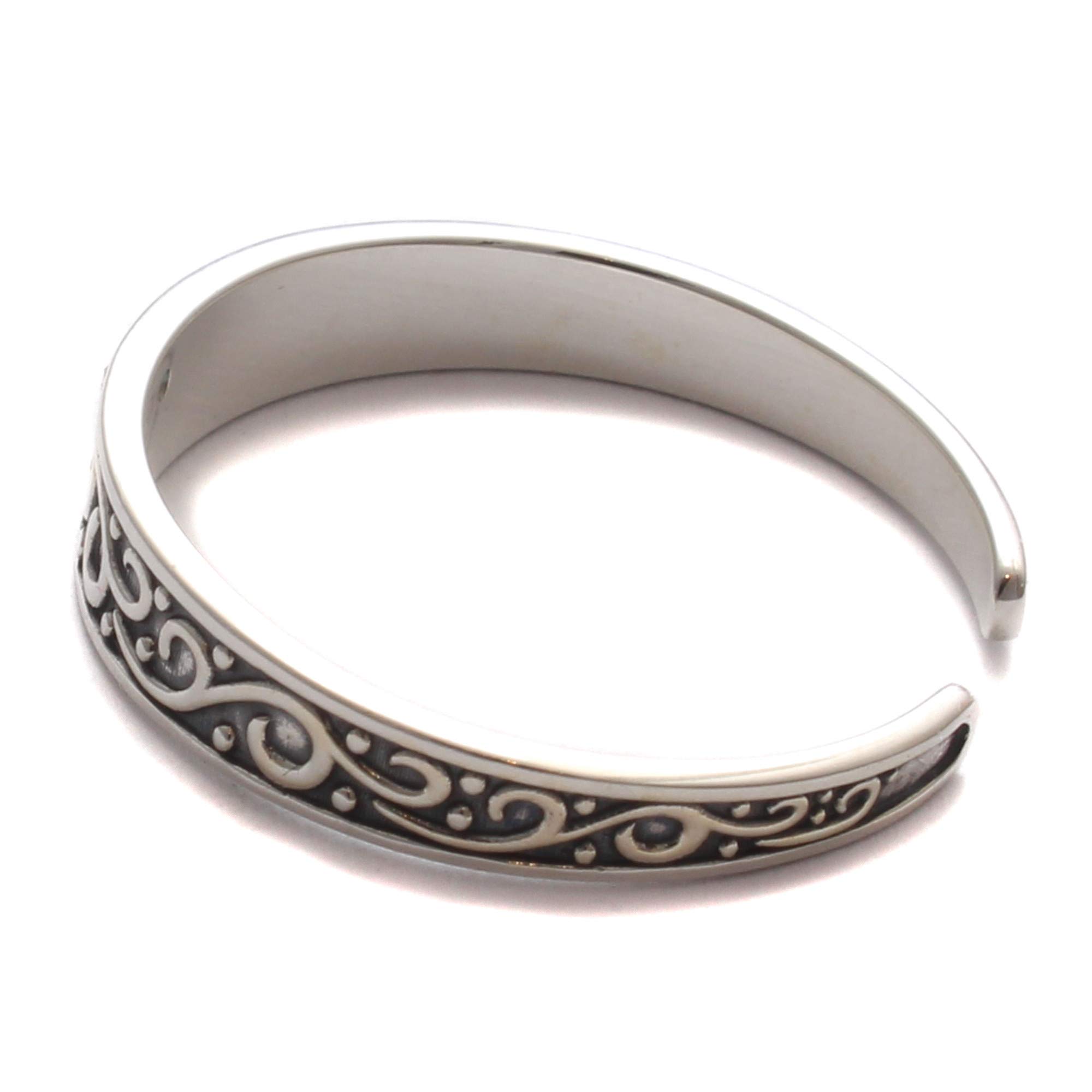 Großer Zehenring mit Zirkonia Steinen aus 925 Sterling Silber