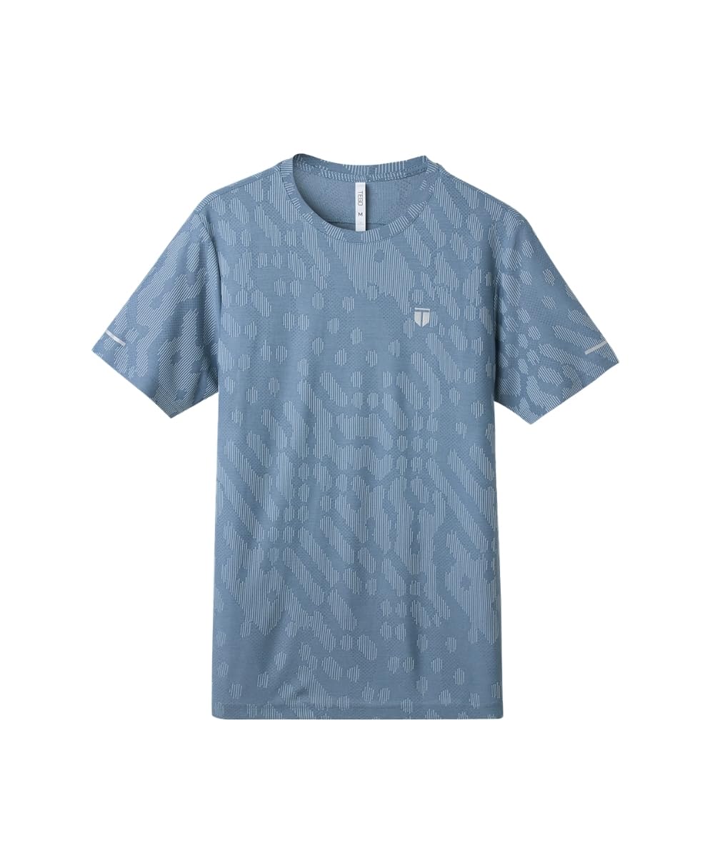 tego Pacer Shift T-Shirt | Men’s Running T-Shirt | Lightweight Jacquard Knit | Breathable & Quick-Dry | Anti-Odour Performance Tee | Athletic Fit-picture-26