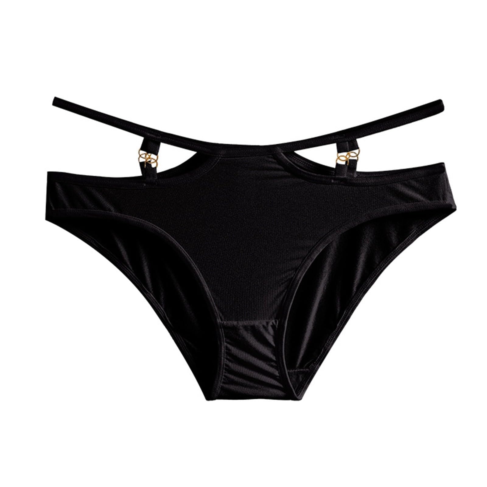 Sexy Underwear for Women Cutout Seamless Cheeky Bikini Panties Low Rise G-String Thongs Ladies Hipster Briefs