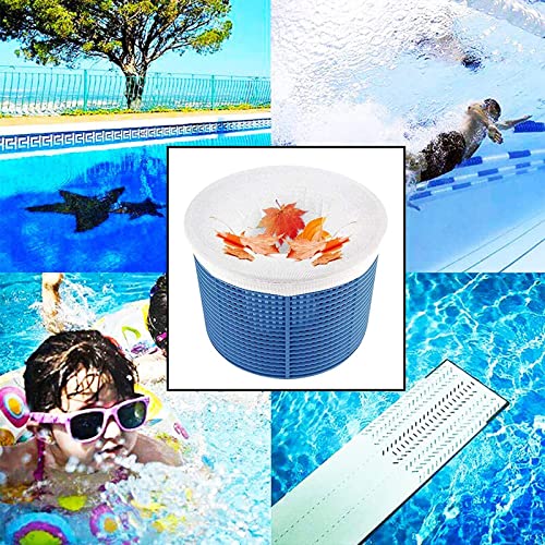 Miniatura 7 de Finevernek 20 Calcetines Skimmer Piscina, Calcetines De Piscina Filtros, Filtros De Piscina Para Cesta De Filtro Skimmer, Filtro Skimmer De Nailon Elástico Para Capturar Hojas, Cabello, Hierba