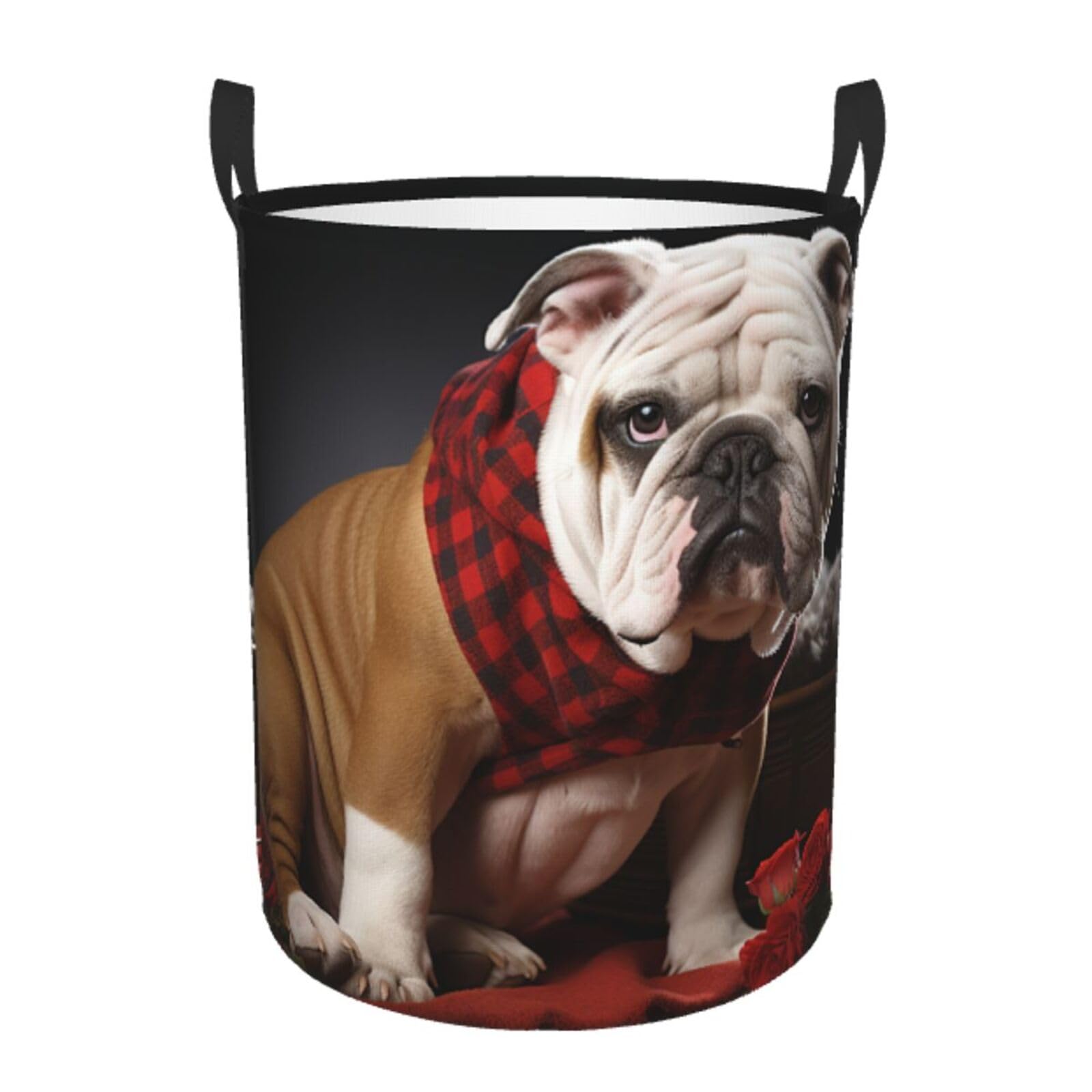 Panier à linge bouledogue pliable idéal pour organiser un dortoir étudiant