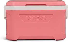 Igloo Cooler rígido Profile II 50 Qt | Caixa de gelo isolada grande | Flamingo Pink