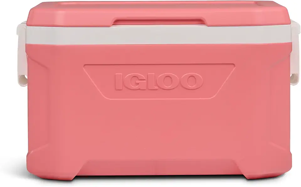 Igloo Cooler rígido Profile II 50 Qt | Caixa de gelo isolada grande | Flamingo Pink