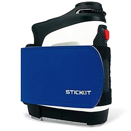 STICKIT Magnetic Rangefinder Strap | Strong Magnet Securely Holds to Golf Carts and Golf Clubs for Easy Access | Slim, Form Fitting, Size Adjustable