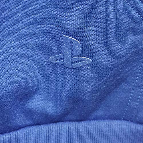 Moletom Brand Buttons, Playstation, Adulto Unissex, Azul, PP