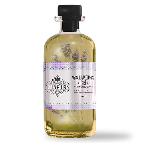 Miniatura 1 de Ella & Iris Home Aceite difusor de varillas con aroma a iris, difusor de aceite de lavanda relajante de larga duración para el hogar y la