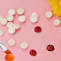 Vista 5 de 300 piezas de bolas de madera a la mitad sin terminar de 10 mm y 12 mm y 15 mm, bolas de madera divididas naturales para proyectos de bricolaje