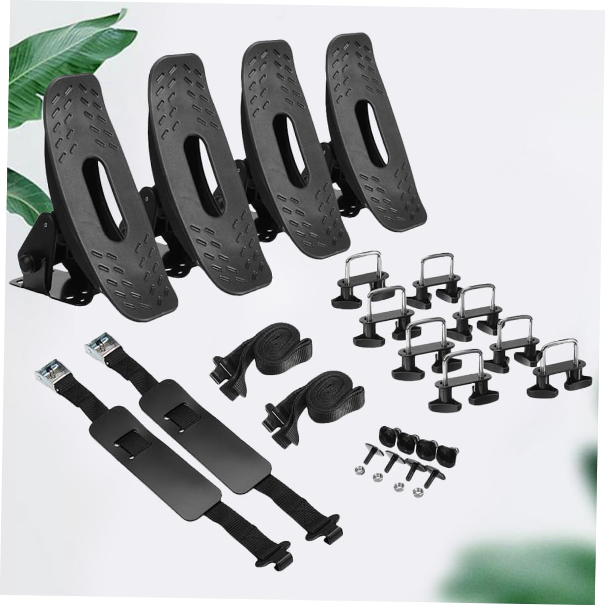 TOYANDONA Support de Canoë pour Pagaies, 1 Set en Fer Noir, Robuste