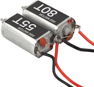 RC Brushed Motor, 55T 80T RC Motor High Torsion Brushed Motor Replacement for AXIAL SCX24 1/24 RGT RC Crawler CarBody Parts