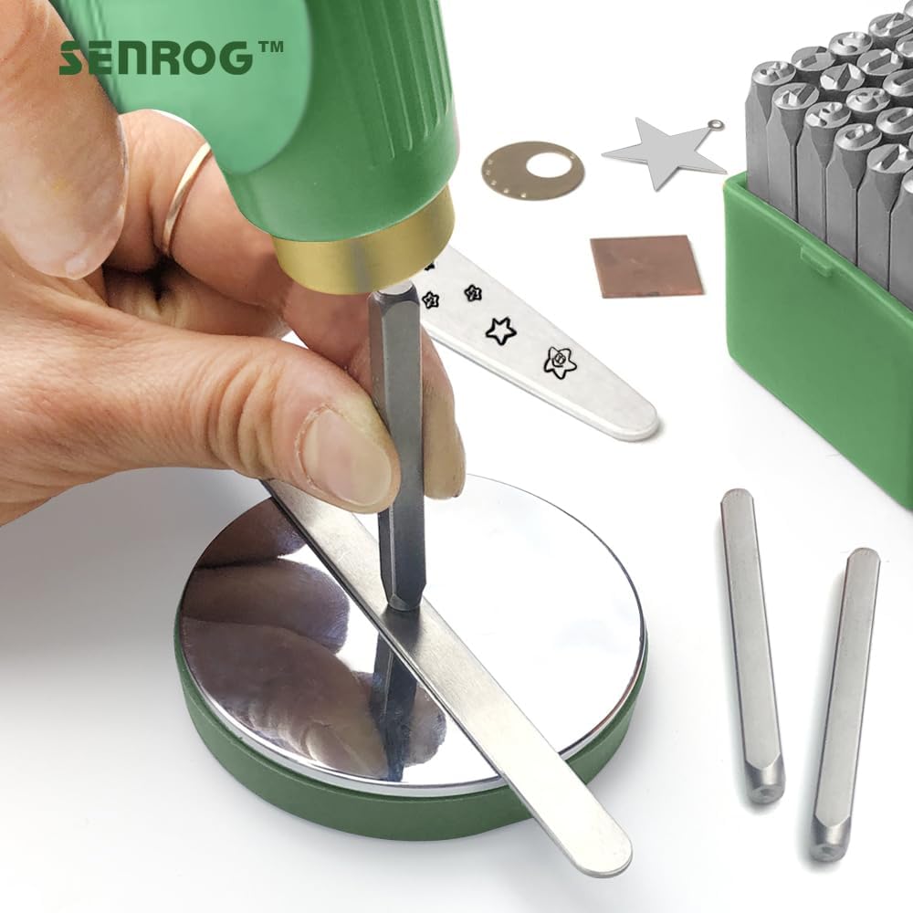 SENROG Bench Block for Jewelry Making, No-Rebound Steel Block, Dia:3'' Height: 9/16'', Jewelry Metal Stamping Tools for Jewelry Making & Metal Stamping, Alloy Steel, Mirror Surface, Chrome-Plating - Image 5