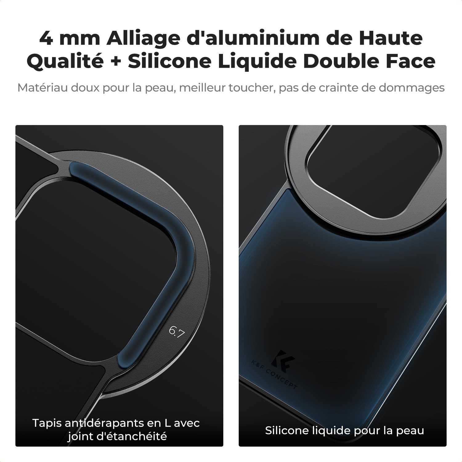 K&F CONCEPT 6.7" Support Magnétique et Filtre Variable ND2-32 et Accessoire Compatible avec 67mm Filtre et iPhone Système Magsafe, Compatible avec 16/15/14/13/12 Pro Max, 16/15/14 Plus