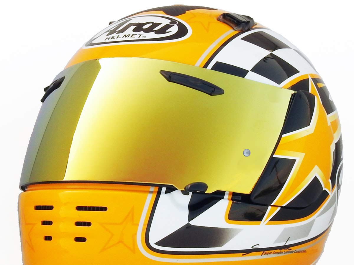 Amazon.co.jp: SAL-PG RXP ゴールド ミラーシールド Arai スーパーアド 