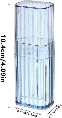 Miniatura 5 de Qtip Holder Estuche de viaje, Caja de almacenamiento de hisopos de algodón acrílico transparente, soportes de hisopos de algodón duraderos, soporte