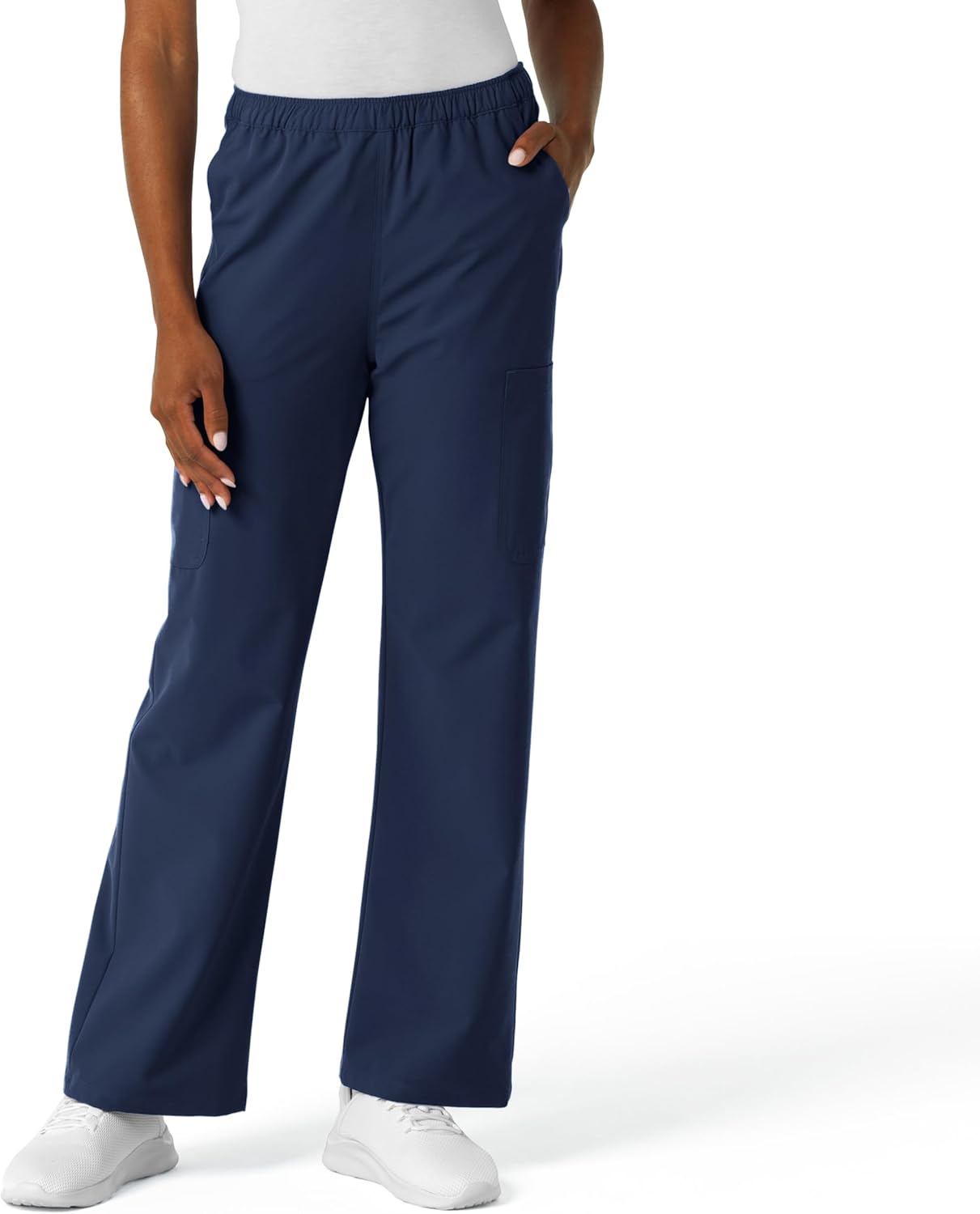 Wink NURTUR Scrubs for Women, Straight Leg Cargo Scrub Pant - Navy, XL
