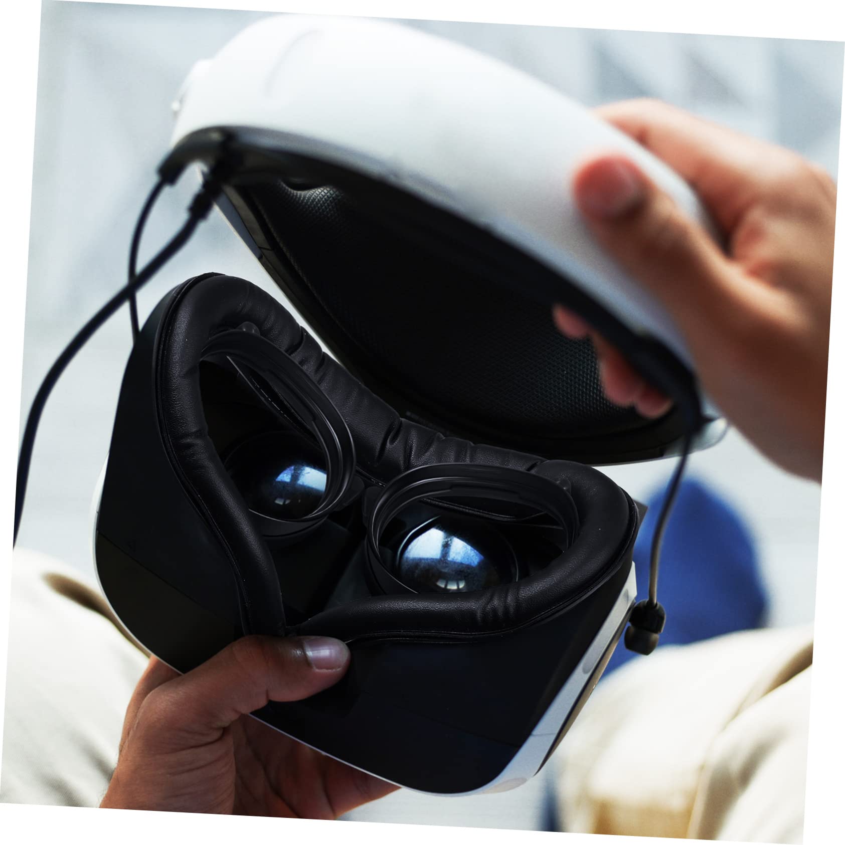 Mikinona Vr-linsenmaske Magnetischer Brillen-abstandshalter Linsenschutz-abstandshalter Kompatibel Mit Vr-Brille Linsenabdeckungen Vr-linsen-Schutz Ersatzmaske Für Vr-linse