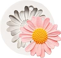 Vista 10 de Molde de silicona de flor de crisantemo, moldes para hornear pasteles de fondant, molde de caramelo de chocolate para decoración de pasteles