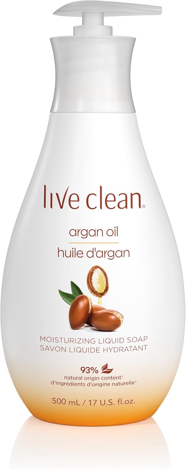 Live Clean Liquid Hand Soap, Argan Oil, 17 Oz (Packaging May Vary)