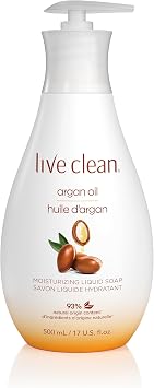 Live Clean Liquid Hand Soap, Argan Oil, 17 Oz Packaging May Vary