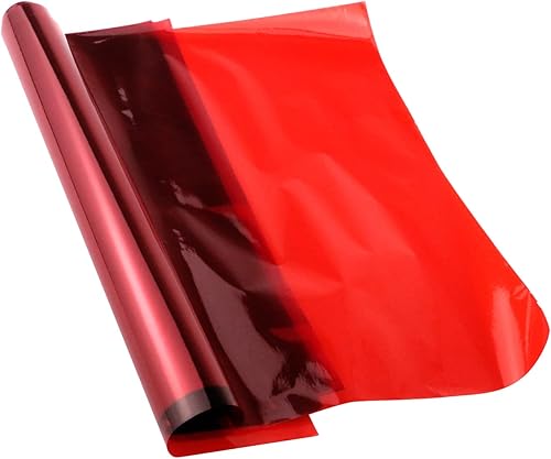 Curqia 20 envolturas de papel de celofán rojo para cestas de regalo, manualidades, decoración de manualidades, 9.84 x 13.78 pulgadas