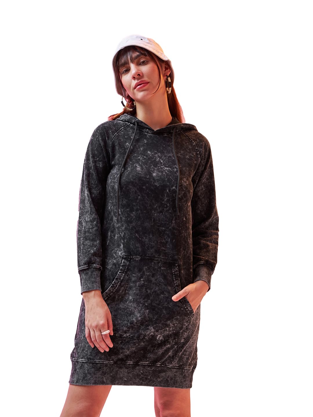 Women's Cotton Blend T-Shirt Knee-Length Casual Dress-image-21