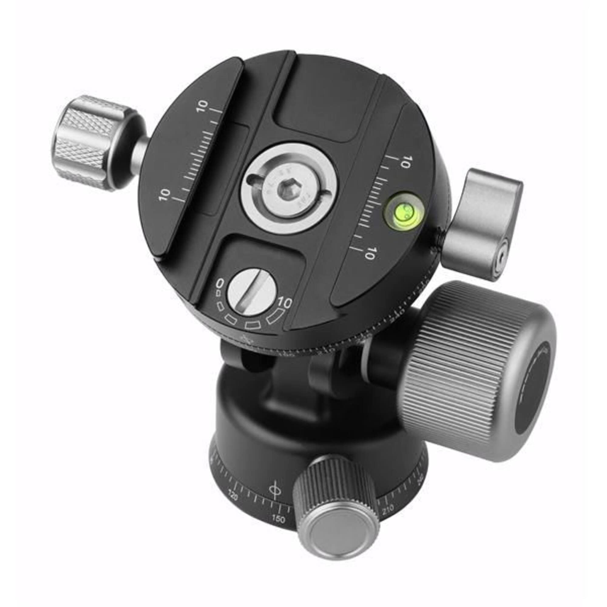 Tête Monopode Leofoto VH-20 - Charge 12 Kg, Panoramique 360°, En Aluminium, Pour Appareil Photo