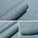 Yancorp Teal Textured Fabric Wallpaper Faux Grasscloth Blue Peel and Stick Wallpaper Self-Adhesive Wallpaper Linen Removable Wallpaper Cabinets Counter Top Liners