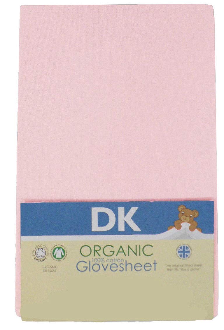 Dk Glovesheets Multicolour Dk Glovesheet Organic Fitted Sheet For Bedside Crib Mattress - Pink